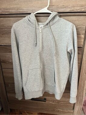 H&M Heather Gray Full-Zip Hoodie